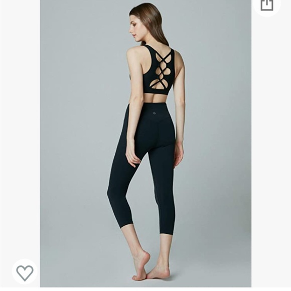 TSLA Cropped Yoga Pants with Hidden/Side Pocket - Picture 3 of 5